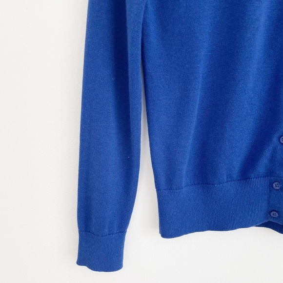 Banana Republic Blue Cotton Blend Button Down Cardigan Size Small - Picture 4 of 15